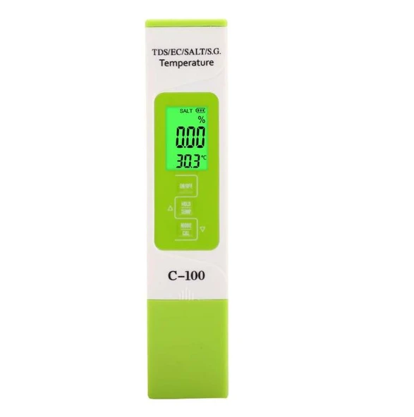 C-100 TDS/EC/Salt/S.G./Temp Su Kalite Analiz Cihazı - 2