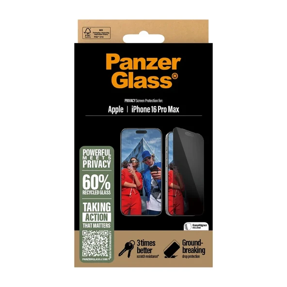 PanzerGlass iPhone 16 Pro Max UWF Hayalet Cam Ekran Koruyucu - Resim 4