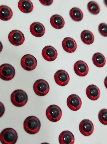 Natural Damla Suni Balık Gözü Kırmızı 4mm-154 Adet
