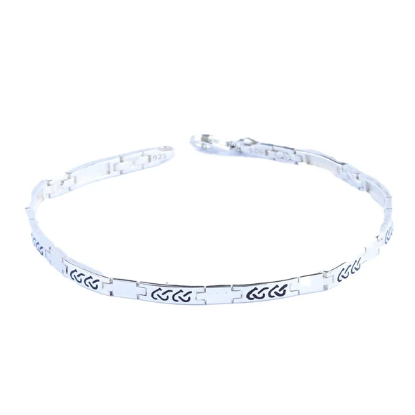 Desenli Rlx Modeli Gümüş Erkek Bileklik ürün görseli 1