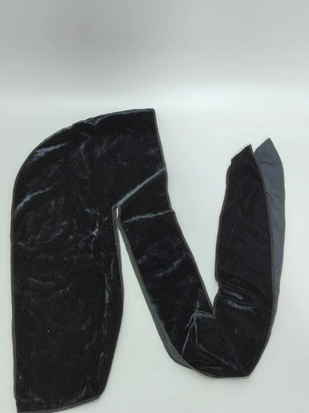 Kadife Kumaş Unisex Drugs Bandana Siyah - 5