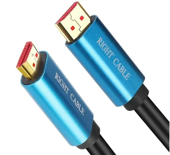 1.5 METRE GÖRÜNTÜ AKTARIMI İÇİN HDMI TO HDMI VİDEO KABLOSU RİGHTCABLE JWD-02 - Resim 2