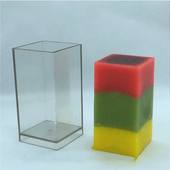 Poli Karbon Mum Kalıbı  Kare 9X6,7 - 4