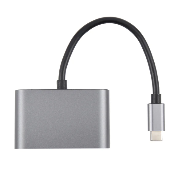 4 İN 1 USB-C / TYPE-C 3.1 - RJ45, PD VE USB X 2 ETHERNET ADAPTÖR KABLOSU - Resim 3