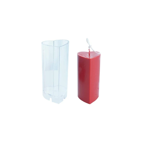 Poli Karbon Mum Kalıbı  Kalp 6227 - 2