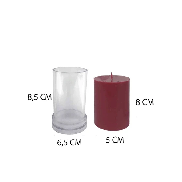 Poli Karbon Silindir  Mum Kalıbı  9150 - 2