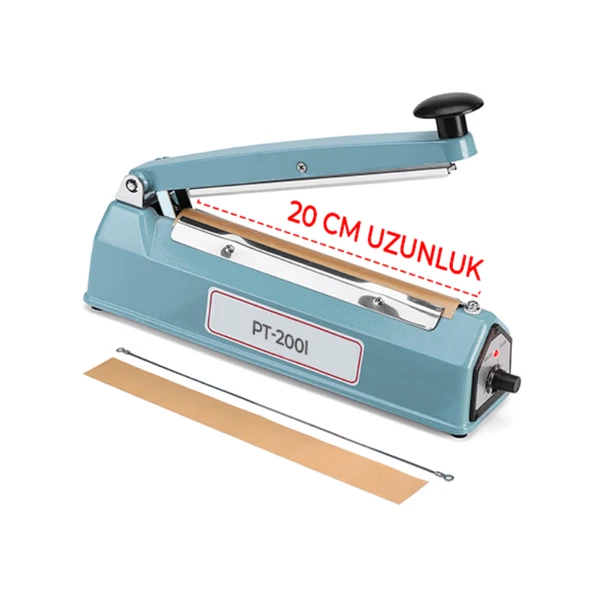 20 Cm Demir Gövde Poşet Ağzı Kapatma Makinesi