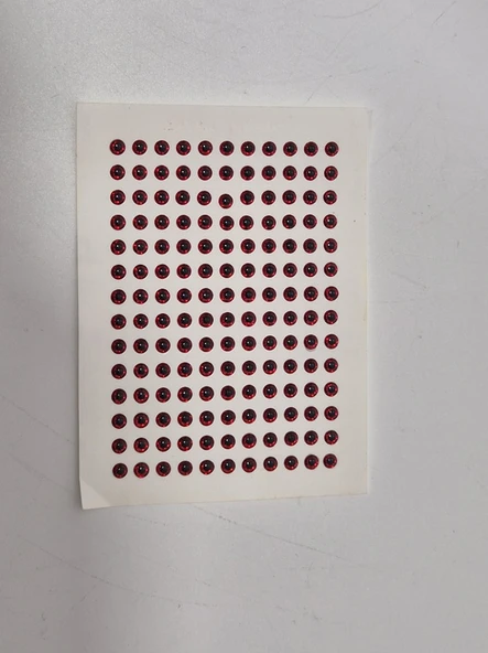 Natural Damla Suni Balık Gözü Kırmızı 4mm-154 Adet - 2
