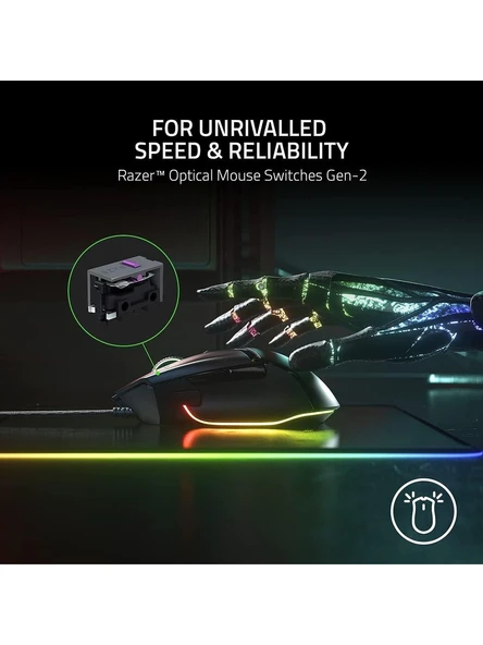 RAZER BASILISK V3 RZ01-04000100-R3M1 RGB OPTIK KABLOLU OYUNCU MOUSE - 7