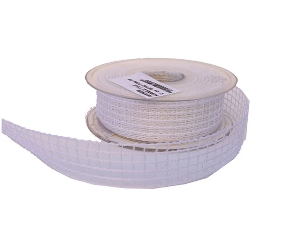 Kurdele Kanaviçe File Modeli 2 CM (20 Metre)  Beyaz