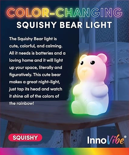 Lambalar AYI  LED Lamba Silikon Başucu Lambası ayı - 5