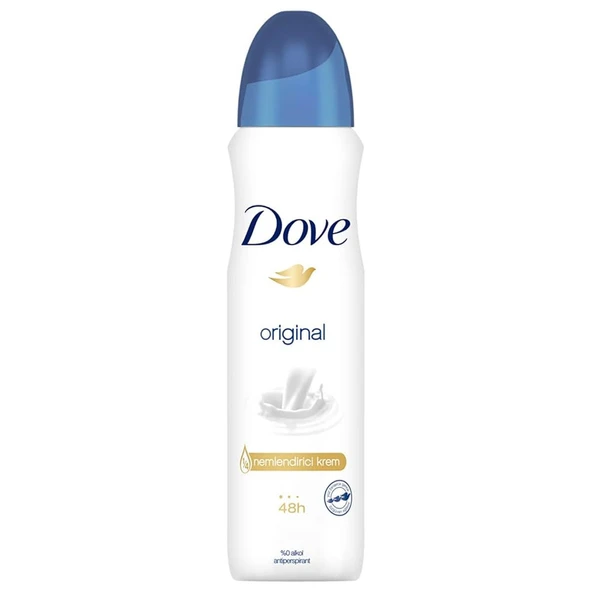 Dove Kadın Sprey Deodorant Original 1/4 Nemlendirici Krem Etkili, 150 ml - 3