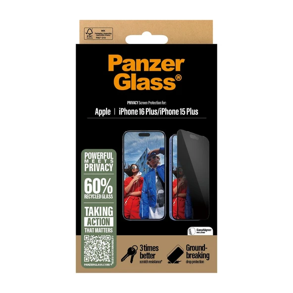 PanzerGlass iPhone 15 Plus UWF Hayalet Cam Ekran Koruyucu - 4