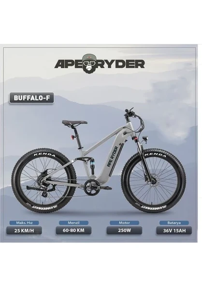 Ape Ryder Buffalo-F Orta Süspansiyonlu Elektrikli Bisiklet - 5