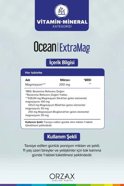 Ocean Selenyum 200 Mcg 60 Tablet + Ocean Extramag 30 Tablet - 5
