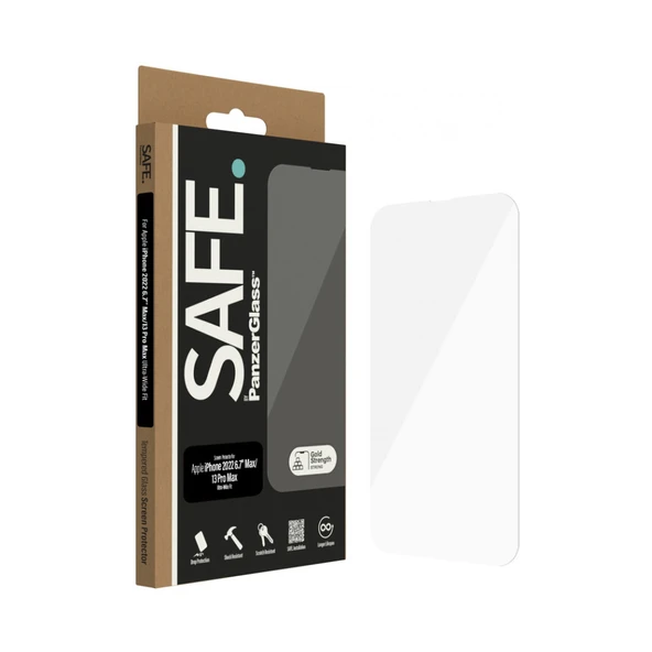PanzerGlass Safe iPhone 13 Pro Max Uwf Şeffaf Cam Ekran Koruyucu - 3