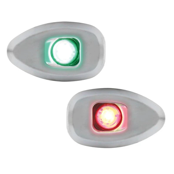 MICRO LED 12 KROM GÖMME DELİKSİZ İSKELE SANCAK FENERİ - LALİZAS
