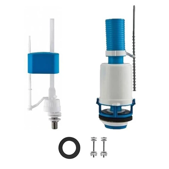 Seramiksan Petite Kanalsız Rim-ex Duvara Sıfır Klozet + Yavaş Kapanır Kapak + VitrA İç Takım Set - Resim 6