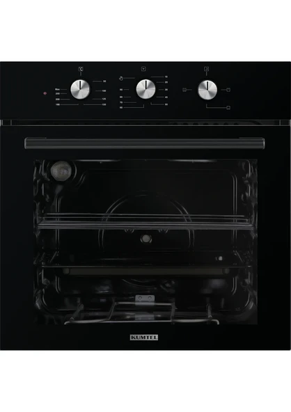 Kumtel Dizayn Siyah Cam Ankastre Set (DA6-830 Davlumbaz + KO-40 TAHDF Ocak + Fırın - 4