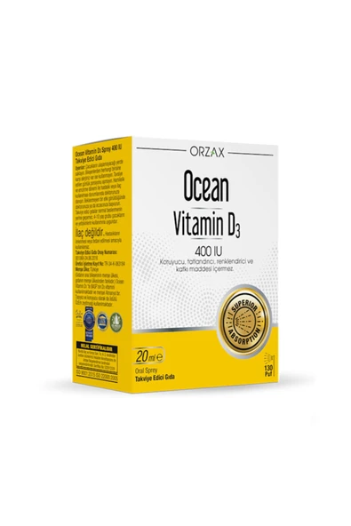 Vitamin D3 400 Iu Sprey 20ml