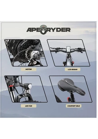 Ape Ryder Buffalo-F Orta Süspansiyonlu Elektrikli Bisiklet - 4
