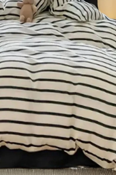 Kolay Ütülenir Nevresim Takımı Tek Kişilik Funny Kahve - 2