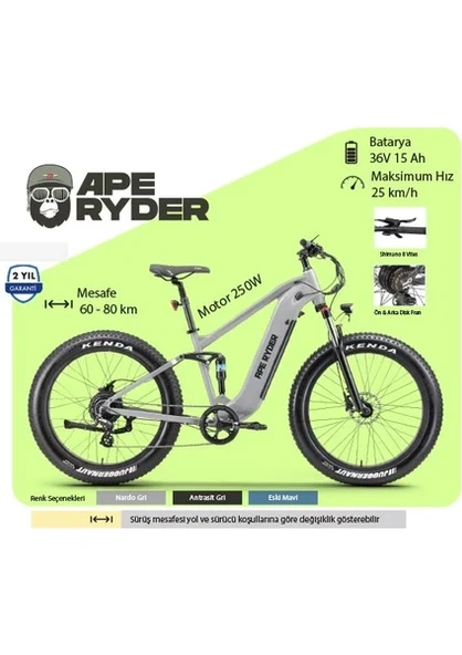 Ape Ryder Buffalo-F Orta Süspansiyonlu Elektrikli Bisiklet - 4