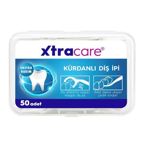 XTRACARE KÜRDANLI DİŞ İPİ 50 ADET KUTU İÇİ ürün görseli 1