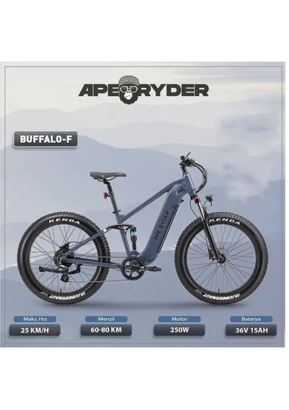 Ape Ryder Buffalo-F Orta Süspansiyonlu Elektrikli Bisiklet - 5