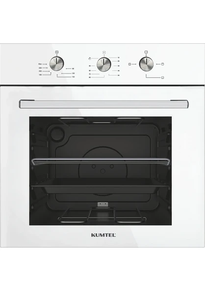 Kumtel Dizayn Beyaz Cam Ankastre Set - 4