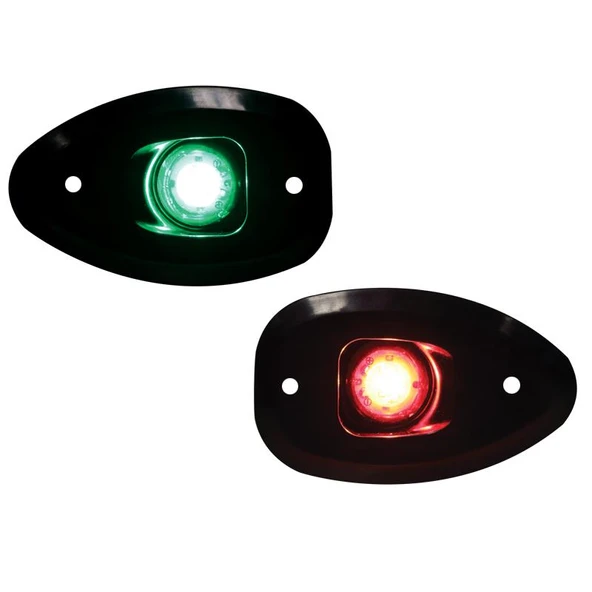 Lalizas Micro Led 12 İskele Sancak Feneri Siyah