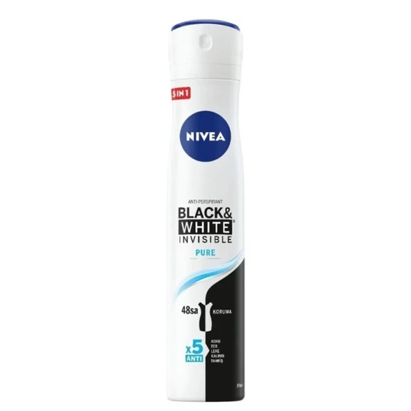 Nivea Invısıble Black & Whıte Pure Sprey Deodorant 150 ml Kadın - 3