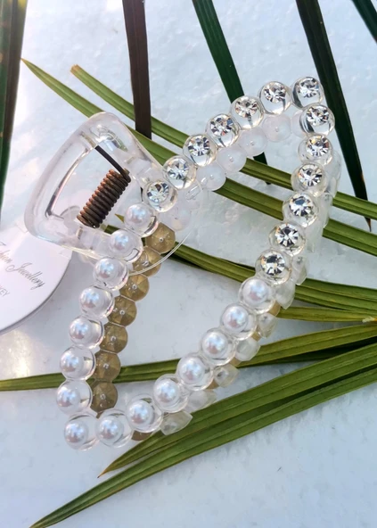 Monalisa Home Lüks Figürlü İncili Kıstırma Toka ürün görseli