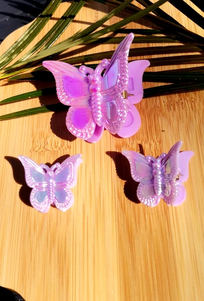 Monalisa Home Lüks Figürlü Üçlü Kelebek Kıstırma Toka