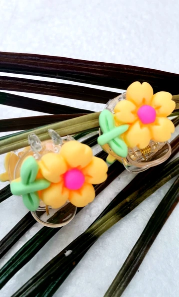 Monalisa Home Lüks Figürlü Renkli  İkili Kıstırma Toka ürün görseli