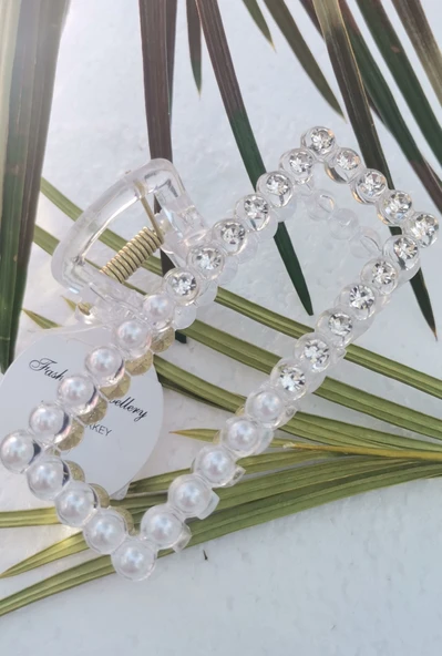 Monalisa Home Lüks Figürlü  İncili Kıstırma Toka ürün görseli