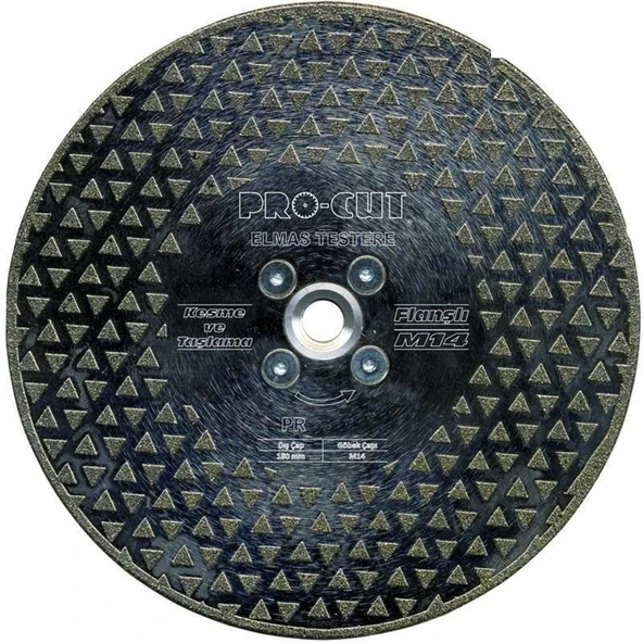 Procut 50959 DTF 180 Elmas Flanşlı Kesme Taşlama M14 - 2