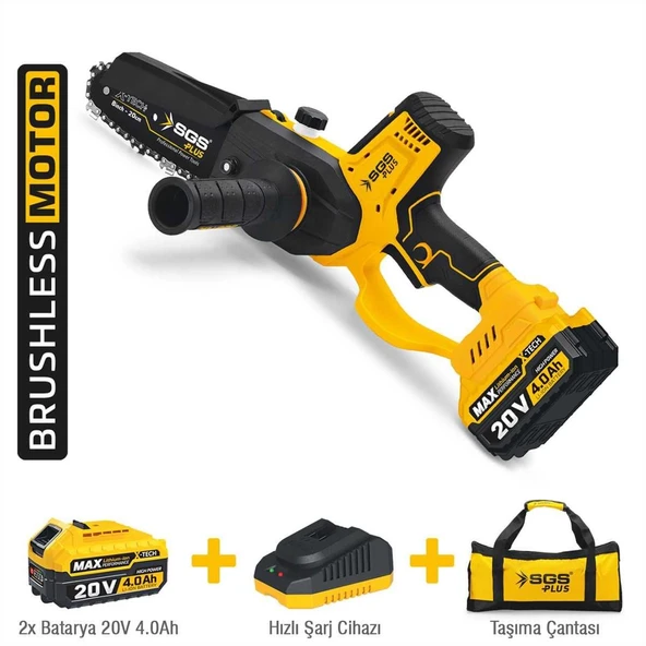 Sgs 5310 Zincirli Kömürsüz Ağaç Budama Testeresi 20 Volt - 3