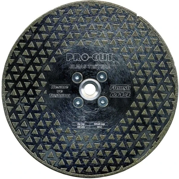 Procut 50959 DTF 180 Elmas Flanşlı Kesme Taşlama M14 - 11