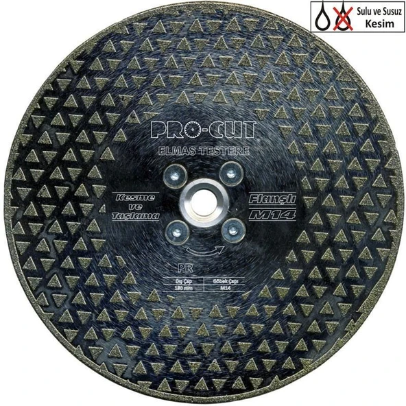 Procut 50959 DTF 180 Elmas Flanşlı Kesme Taşlama M14 - 10