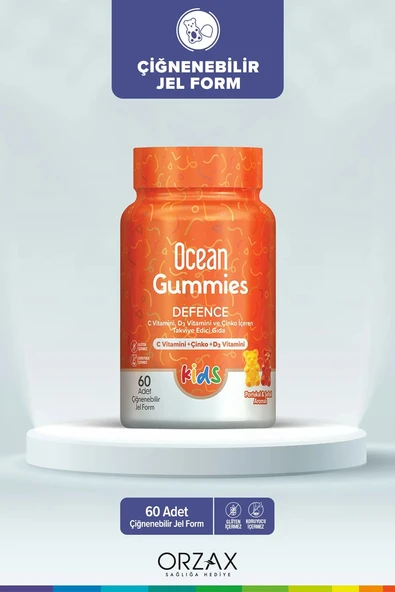 Ocean Gummies Defence Kids 60 Çiğnenebilir Form