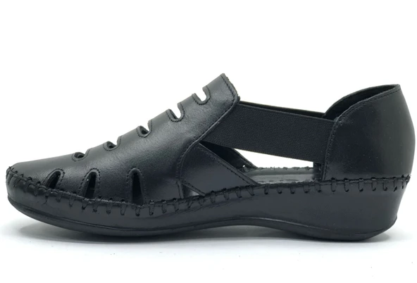 Venüs Malin Hakiki Deri Comfort Ortopedik Kadın Sandalet - 8