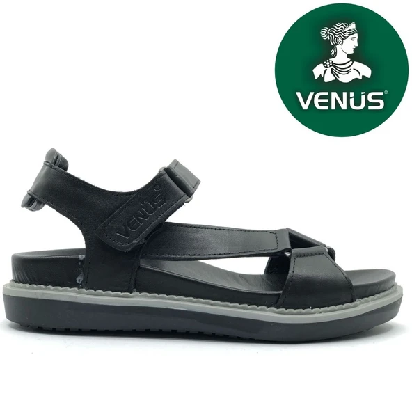 Venüs Sisu Hakiki Deri Comfort Ortopedik Kadın Sandalet - Resim 7
