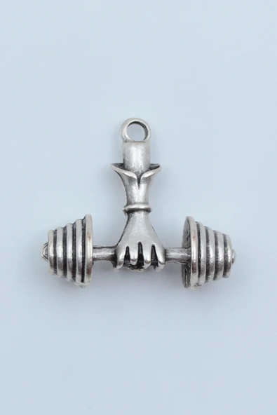Halter - Dambıl Gümüş Kaplama Kolye Ucu