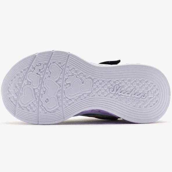 Skechers Flutter Heart Lights - Groovy Swirl 303253L Ortopedik Işıklı Çocuk Spor Ayakkabı - Resim 7