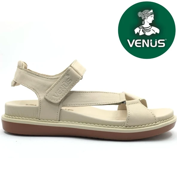 Venüs Sisu Hakiki Deri Comfort Ortopedik Kadın Sandalet ürün görseli 1