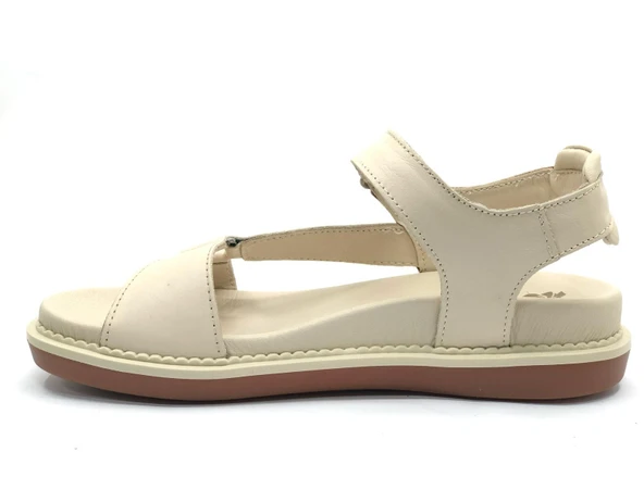 Venüs Sisu Hakiki Deri Comfort Ortopedik Kadın Sandalet - Resim 4