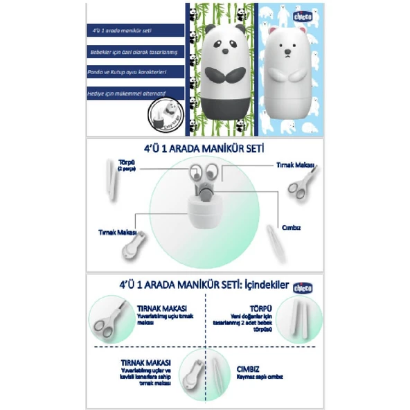 Nessiworld  Bebek Tırnak Bakım Seti Kutup Ayısı - 4