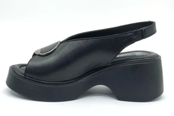 Venüs Hakiki Deri Comfort Ortopedik Kadın Sandalet - Resim 5