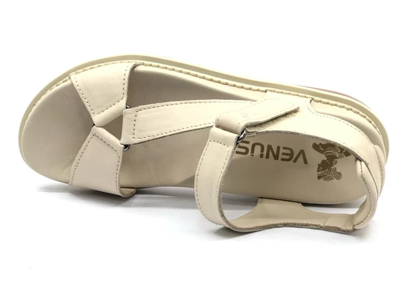 Venüs Sisu Hakiki Deri Comfort Ortopedik Kadın Sandalet - Resim 5